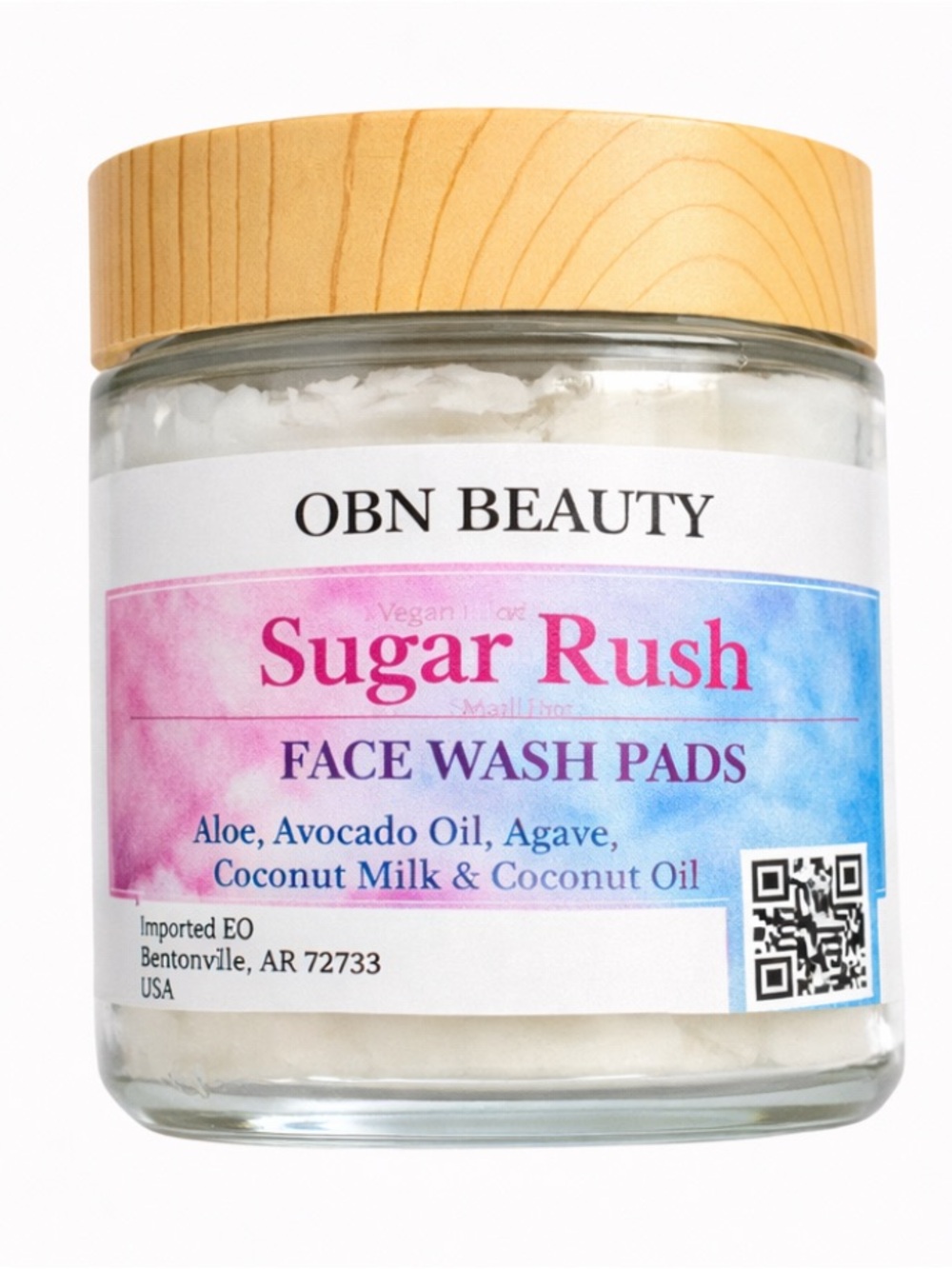 OBN BEAUTY Coconut Calm Face Wash Pads - 30 ct - Picture 2 of 7